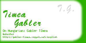 timea gabler business card